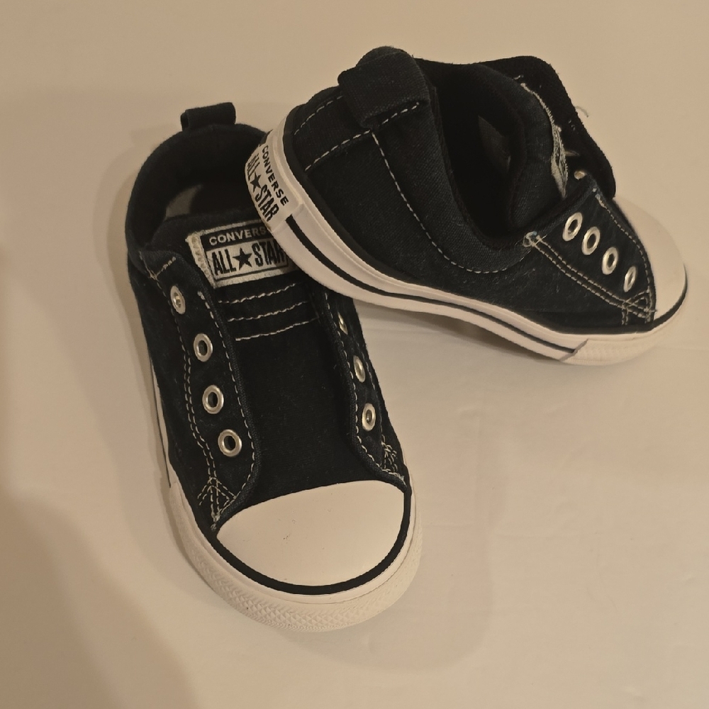 Converse Kids Black and White Sneakers